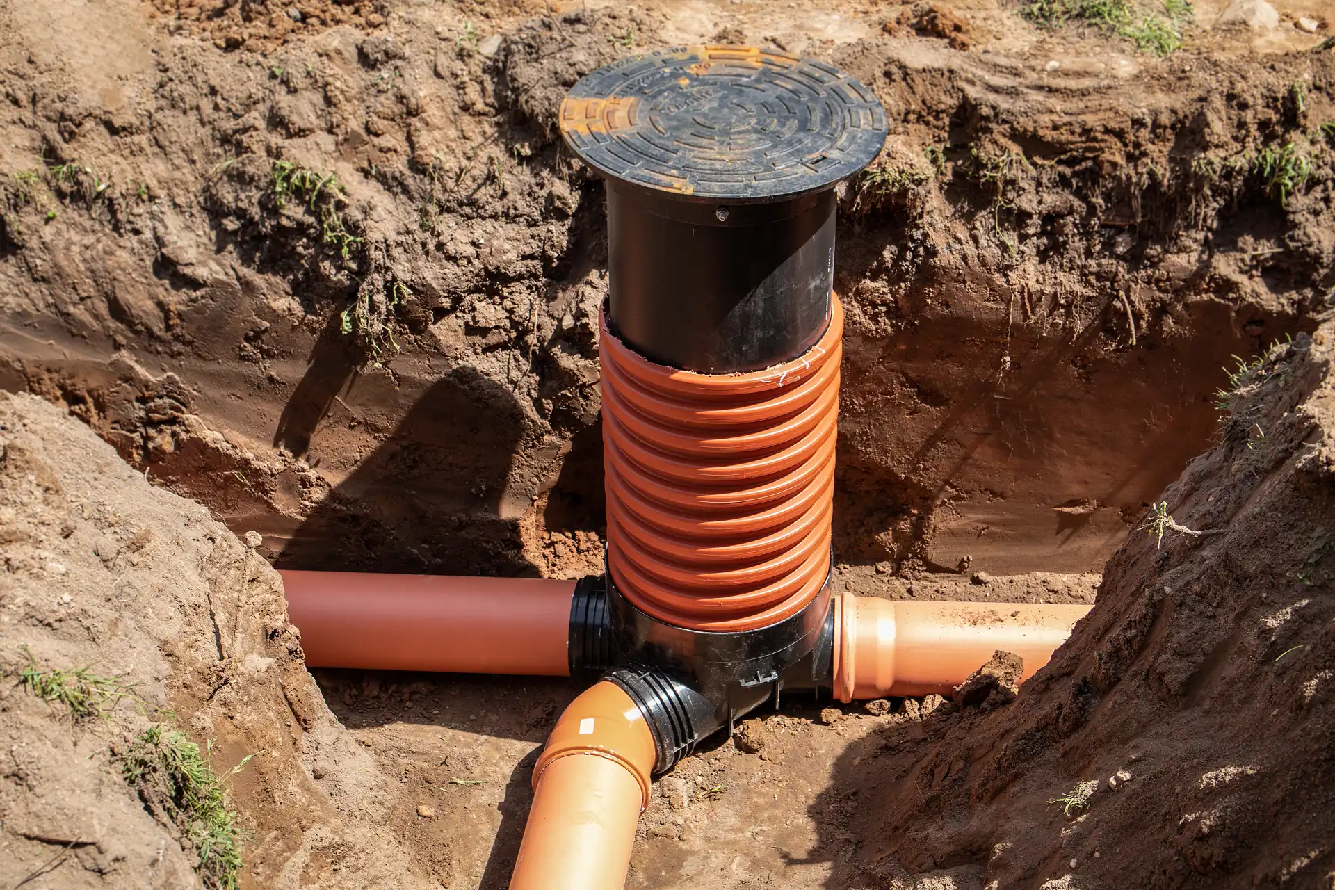 drainage installed by hydrajetting